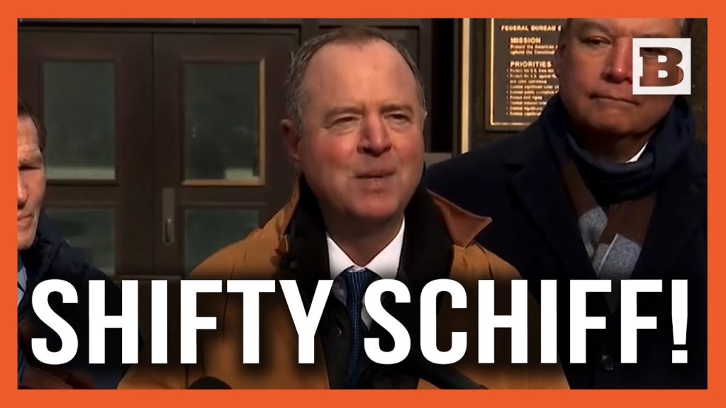 Shifty Schiff! Pencil Neck Whines About Kash Patel in Front of FBI Building